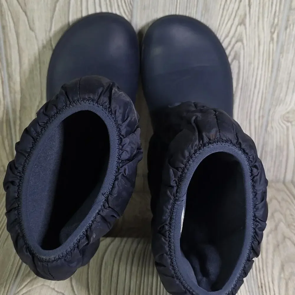 CROCS Winter Puff Boots Dark Blue Womens Size 8